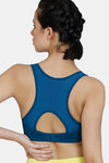 Zelocity Quick Dry Sports Bra With Removable Padding - Sailor Blue — thumbnail 2